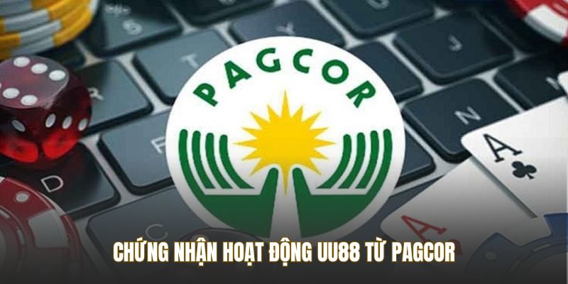 Chứng nhận hoạt động UU88 từ PAGCOR